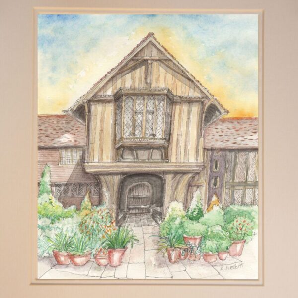 Great Dixter House - Original Pen, Ink & Watercolour by Rob Nesbitt